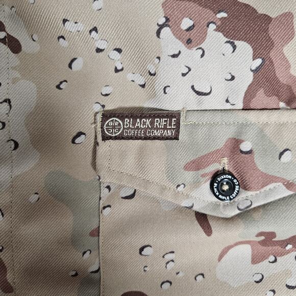 Dixxon Flannel Shirt Mens LT Black Rifle Coffee Chocolate Chip Desert Camo - Picture 4 of 10